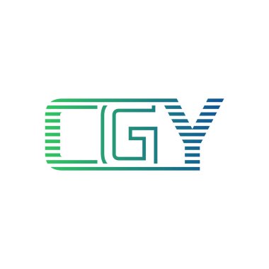 Modern CGY Logo Tasarımı. İş Kimliği için CGY Minimalist, Profesyonel ve Çok Yönlü Markalaştırma Simgesi