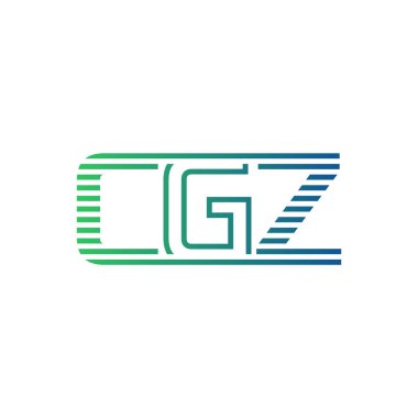 Modern CGZ Logo Tasarımı. İş Kimliği için CGZ Minimalist, Profesyonel ve Çok Yönlü Markalaştırma Simgesi
