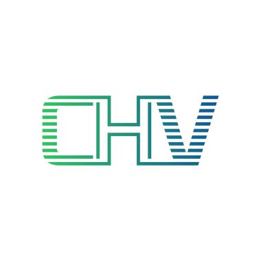 Modern CHV Logo Tasarımı. İş Kimliği için CHV Minimalist, Profesyonel ve Çok Yönlü Markalaştırma Simgesi