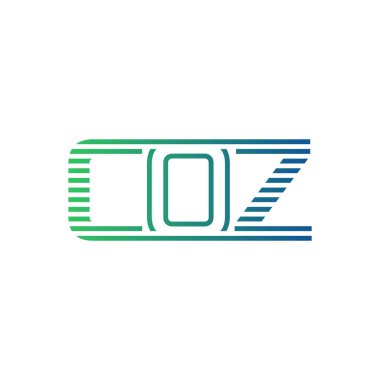 Modern COZ Logo Tasarımı. COZ Minimalist, Profesyonel ve İşletme Kimliği İçin Çok Yönlü Markalaştırma Simgesi