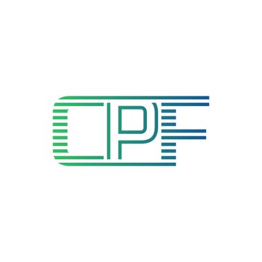 Modern CPF Logo Tasarımı. İş Kimliği için CPF Minimalist, Profesyonel ve Çok Yönlü Markalaştırma Simgesi