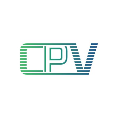 Modern CPV Logo Tasarımı. İşletme Kimliği İçin CPV Minimalist, Profesyonel ve Çok Yönlü Markalaştırma Simgesi