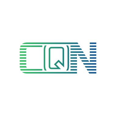 Modern CQN Logo Tasarımı. Harf CQN Minimalist, Profesyonel ve İş Kimliği için Çok Yönlü Markalaştırma Simgesi