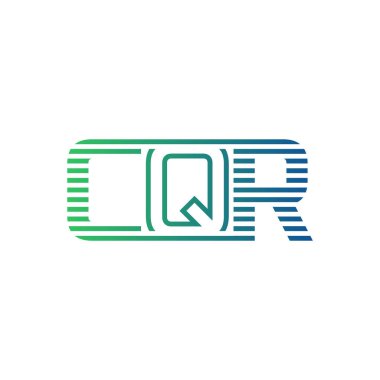 Modern CQR Logo Tasarımı. Harf CQR Minimalist, Profesyonel ve İş Kimliği için Çok Yönlü Markalaştırma Simgesi