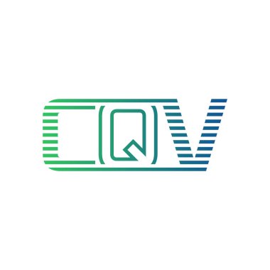 Modern CQV Logo Tasarımı. İş Kimliği için CQV Minimalist, Profesyonel ve Çok Yönlü Markalaştırma Simgesi
