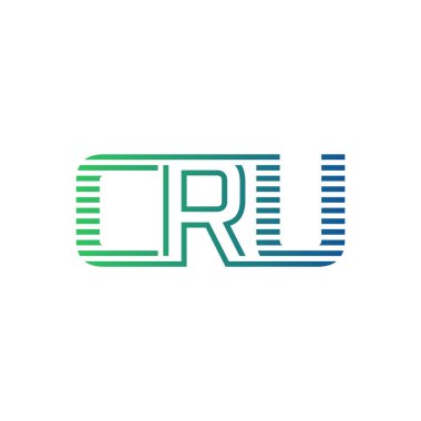 Modern CRU Logo Tasarımı. CRU Minimalist, Profesyonel ve Çok Yönlü İşletme Kimliği Simgesi