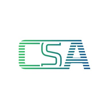 Modern CSA Logo Tasarımı. Harf CSA İş Kimliği Minimalist, Profesyonel ve Çok Yönlü Markalaştırma Simgesi