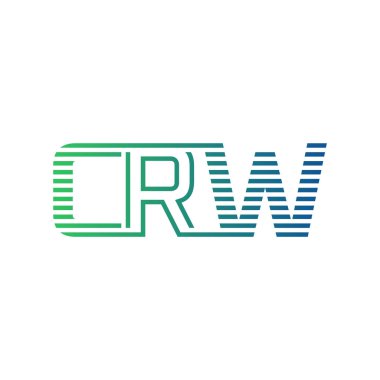 Modern CRW Logo Tasarımı. İş Kimliği için CRW Minimalist, Profesyonel ve Çok Yönlü Markalaştırma Simgesi