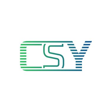 Modern CSY Logo Tasarımı. İş Kimliği için CSY Minimalist, Profesyonel ve Çok Yönlü Markalaştırma Simgesi
