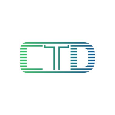 Modern CTD Logo Tasarımı. CTD Minimalist, Profesyonel ve İş Kimliği için Çok Yönlü Markalaştırma Simgesi