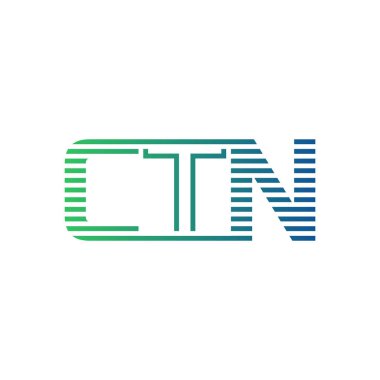 Modern CTN Logo Tasarımı. CTN Minimalist, Profesyonel ve İş Kimliği için Çok Yönlü Markalaştırma Simgesi