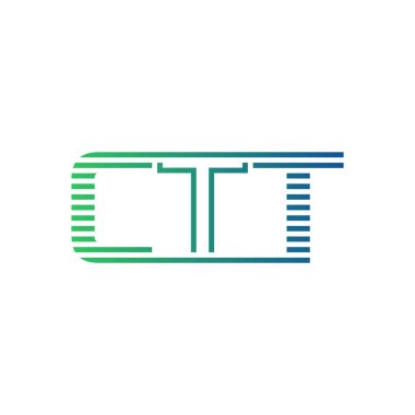 Modern CTT Logo Tasarımı. CTT Minimalist, Profesyonel ve İş Kimliği için Çok Yönlü Markalaştırma Simgesi