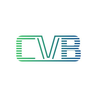 Modern CVB Logo Tasarımı. İş Kimliği için CVB Minimalist, Profesyonel ve Çok Yönlü Markalaştırma Simgesi