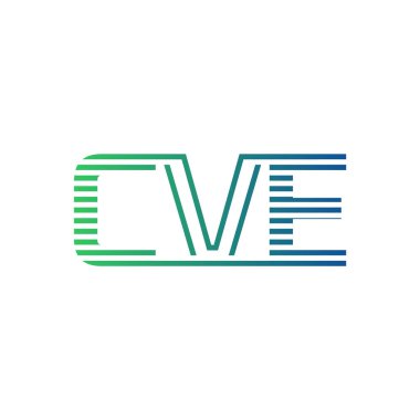 Modern CVE Logo Tasarımı. CVE Minimalist, Profesyonel ve İş Kimliği için Çok Yönlü Markalaştırma Simgesi