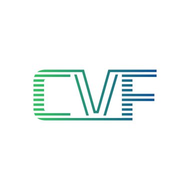 Modern CVF Logo Tasarımı. İş Kimliği için CVF Minimalist, Profesyonel ve Çok Yönlü Markalaştırma Simgesi