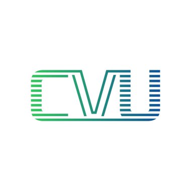 Modern CVU Logo Tasarımı. İşletme Kimliği İçin CVU Minimalist, Profesyonel ve Çok Yönlü Markalaştırma Simgesi