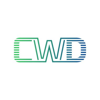 Modern CWD Logo Tasarımı. İş Kimliği için CWD Minimalist, Profesyonel ve Çok Yönlü Markalaştırma Simgesi