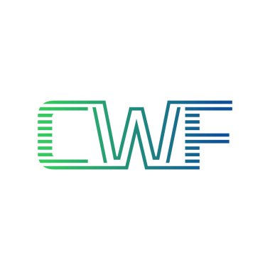 Modern CWF Logo Tasarımı. İş Kimliği için CWF Minimalist, Profesyonel ve Çok Yönlü Markalaştırma Simgesi
