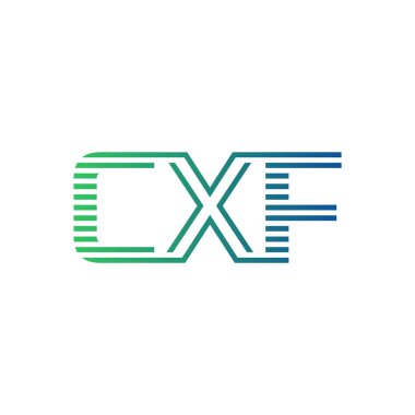 Modern CXF Logo Tasarımı. İş Kimliği için CXF Minimalist, Profesyonel ve Çok Yönlü Markalaştırma Simgesi