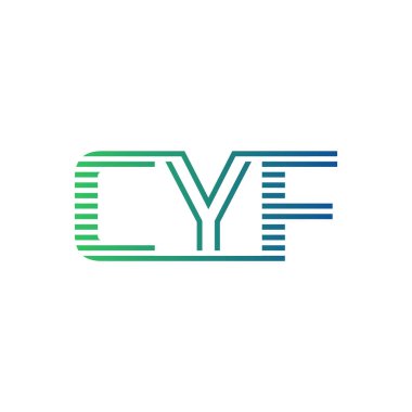 Modern CYF Logo Tasarımı. İş Kimliği için CYF Minimalist, Profesyonel ve Çok Yönlü Markalaştırma Simgesi