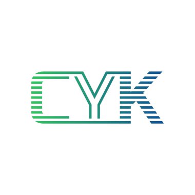 Modern CYK Logo Tasarımı. İş Kimliği için CYK Minimalist, Profesyonel ve Çok Yönlü Markalaştırma Simgesi