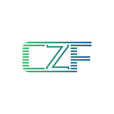Modern CZF Logo Tasarımı. İş Kimliği için CZF Minimalist, Profesyonel ve Çok Yönlü Markalaştırma Simgesi