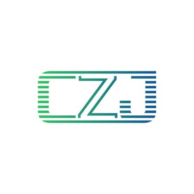 Modern CZJ Logo Tasarımı. İş Kimliği için CZJ Harfi Minimalist, Profesyonel ve Çok Yönlü Markalaştırma Simgesi