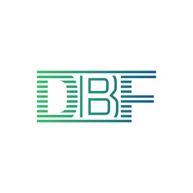 Modern DBF Logo Tasarımı. İş Kimliği için DBF Minimalist, Profesyonel ve Çok Yönlü Markalaştırma Simgesi