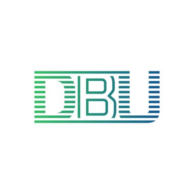 Modern DBU Logo Tasarımı. İş Kimliği için DBU Minimalist, Profesyonel ve Çok Yönlü Markalaştırma Simgesi