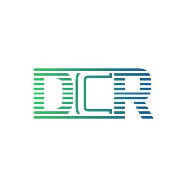 Modern DCR Logo Tasarımı. Harf DCR İşletme Kimliği Minimalist, Profesyonel ve Çok Yönlü Marka Simgesi