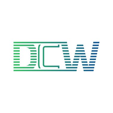 Modern DCW Logo Tasarımı. Harf DCW İş Kimliği Minimalist, Profesyonel ve Çok Yönlü Markalaştırma Simgesi