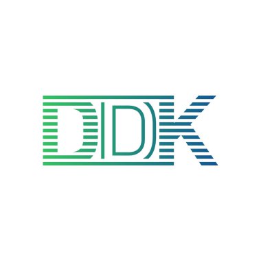 Modern DDK Logo Tasarımı. Harf DDK İş Kimliği Minimalist, Profesyonel ve Çok Yönlü Markalaştırma Simgesi