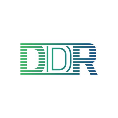 Modern DDR Logo Tasarımı. Harf DDR İş Kimliği Minimalist, Profesyonel ve Çok Yönlü Markalaştırma Simgesi