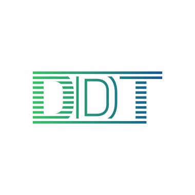 Modern DDT Logo Tasarımı. Harf DDT İş Kimliği Minimalist, Profesyonel ve Çok Yönlü Markalaştırma Simgesi