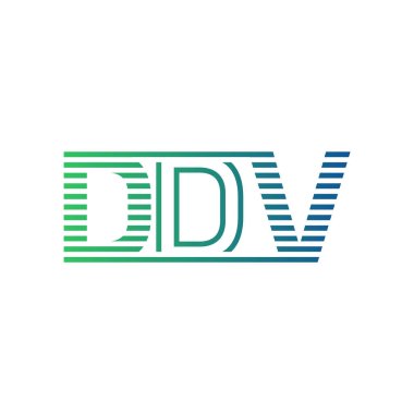 Modern DDV Logo Tasarımı. Harf DDV İş Kimliği Minimalist, Profesyonel ve Çok Yönlü Marka Simgesi