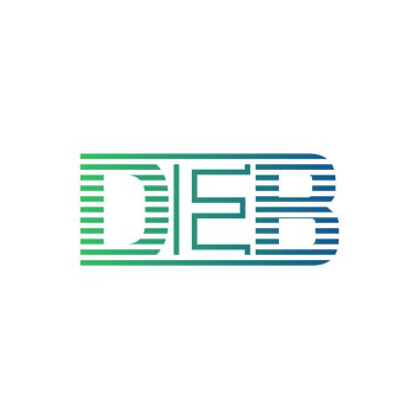Modern DEB Logo Tasarımı. DEB Minimalist, Profesyonel ve İş Kimliği için Çok Yönlü Markalaştırma Simgesi