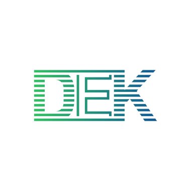 Modern DEK Logo Tasarımı. Harf DEK İşletme Kimliği Minimalist, Profesyonel ve Çok Yönlü Markalaştırma Simgesi