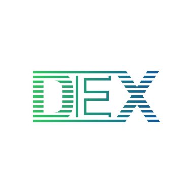 Modern DEX Logo Tasarımı. DEX Minimalist, Profesyonel ve İş Kimliği için Çok Yönlü Markalaştırma Simgesi