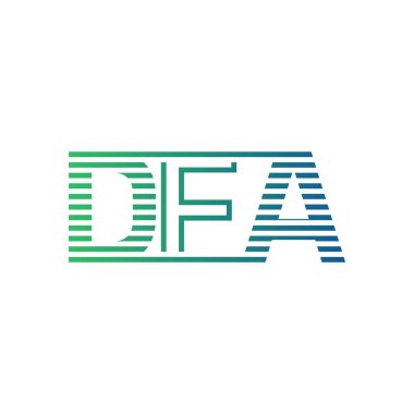 Modern DFA Logo Tasarımı. İş Kimliği için DFA Minimalist, Profesyonel ve Çok Yönlü Markalaştırma Simgesi