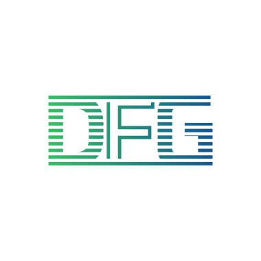 Modern DFG Logo Tasarımı. İş Kimliği için DFG Minimalist, Profesyonel ve Çok Yönlü Markalaştırma Simgesi