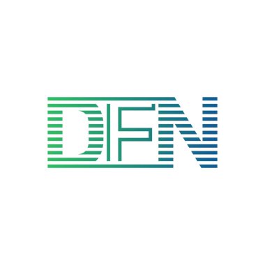 Modern DFN Logo Tasarımı. İş Kimliği için DFN Minimalist, Profesyonel ve Çok Yönlü Markalaştırma Simgesi