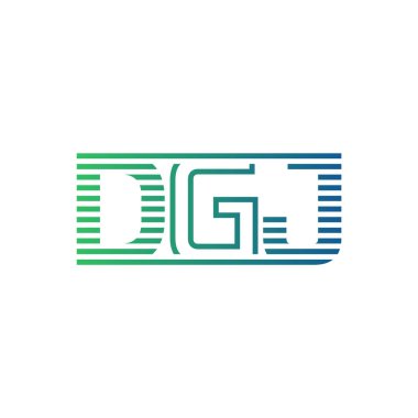 Modern DGJ Logo Tasarımı. İş Kimliği için DGJ Minimalist, Profesyonel ve Çok Yönlü Markalaştırma Simgesi