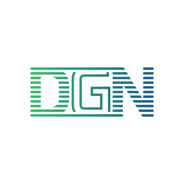 Modern DGN Logo Tasarımı. İş Kimliği için DGN Minimalist, Profesyonel ve Çok Yönlü Markalaştırma Simgesi