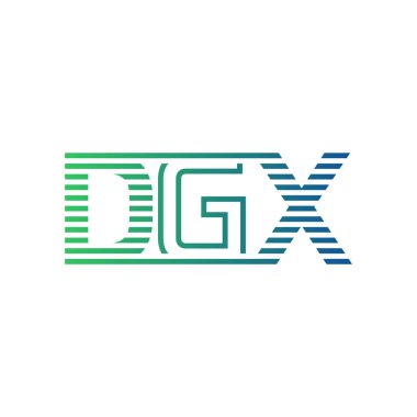 Modern DGX Logo Tasarımı. İş Kimliği için DGX Minimalist, Profesyonel ve Çok Yönlü Markalaştırma Simgesi