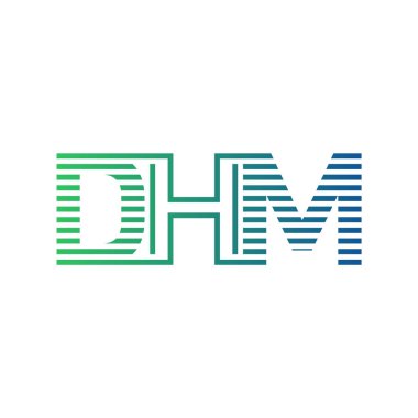 Modern DHM Logo Tasarımı. Harf DHM İş Kimliği Minimalist, Profesyonel ve Çok Yönlü Markalaştırma Simgesi