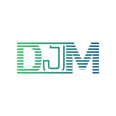 Modern DJM Logo Design. Letter DJM Minimalist, Professional, and Versatile Branding Icon for Business Identity clipart