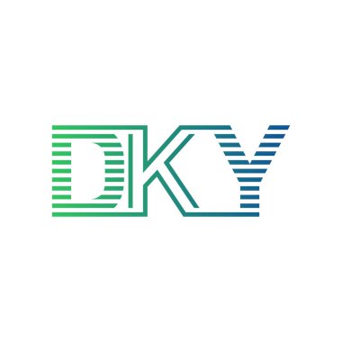 Modern DKY Logo Tasarımı. İş Kimliği için DKY Minimalist, Profesyonel ve Çok Yönlü Markalaştırma Simgesi