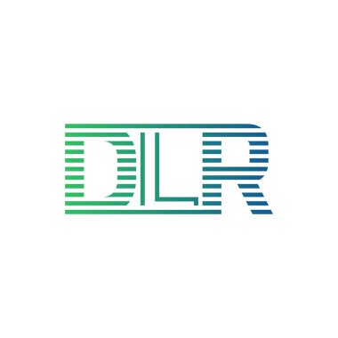 Modern DLR Logo Tasarımı. İş Kimliği için DLR Minimalist, Profesyonel ve Çok Yönlü Markalaştırma Simgesi