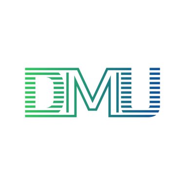 Modern DMU Logo Tasarımı. İş Kimliği için DMU Minimalist, Profesyonel ve Çok Yönlü Markalaştırma Simgesi