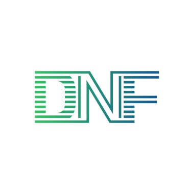 Modern DNF Logo Tasarımı. İş Kimliği için DNF Minimalist, Profesyonel ve Çok Yönlü Markalaştırma Simgesi